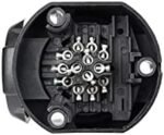 BEIJISTAR Kit de Prise Remorque 13 Broches avec Joint en Caoutchou et Support de Montage en Métal, 12V Étanche Connecteur Prise Remorque Femelle, pour Caravane Voitures RV Bateau – Image 3