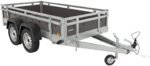Tema Wood Remorque Double essieux basculante Caisse contreplaqué châssis Acier 263x125 cm