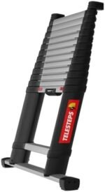 Échelle télescopique 4,1 m de TELESTEPS I Made in Sweden I Prime Line I Échelle de qualité compacte au Design Premium breveté I Montant Triangulaire I Certification en 131 I 72241-781