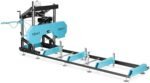 Hillvert HI-PSM-1000G Scie à Ruban à Essence Mobile 4 x 0,9 m - 7500 W / 9 CV - Pour Petite Scie