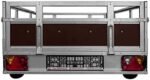 Tema Wood Remorque Double essieux basculante Caisse contreplaqué châssis Acier 263x125 cm – Image 4