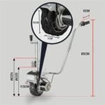 SRFTT Déplaceur de remorque motorisé, cric de remorque, Roue Jockey, Chariot de déplacement de Caravane, Bateau, Frein Automatique, Chariot de déplacement de Voiture, 2 270 kg – Image 2
