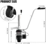 HSSMEUR Remorque de Yacht électrique,Un cric de Roue pour Voitures/fourgonnettes de remorque,cric de remorque avec Roue 12v / 350w – Image 7