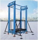 Échafaudage de levage électrique avec télécommande, plate-forme de table élévatrice mobile pliable for la décoration de la maison, plate-forme de travail de levage de chantier, avec roulettes