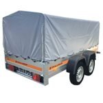 Tema Remorque bâchée Double essieu 263X125 cm ECO2612/2 Gris  A – Image 3