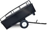 Wiltec Remorque basculante sur pneus – 200 x 78 x 94,5 cm – avec Main Courante et Parois Amovibles – Image 2