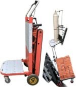 Chariot électrique d'escalier avec moteur sans balais de 500 W, capacité de charge de 300 kg, temps d'utilisation de 2 à 4 heures pour le transport intensif d'entrepôt