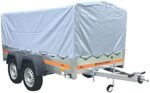 Tema Remorque bâchée basculante Double essieu 263X125cm ECO2612/2 Kipp