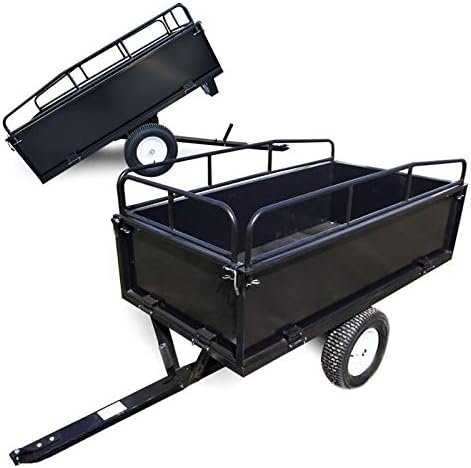 41nnef65VXL._AC_.jpg Wiltec Remorque basculante sur pneus – 200 x 78 x 94,5 cm – avec Main Courante et Parois Amovibles – Image 1