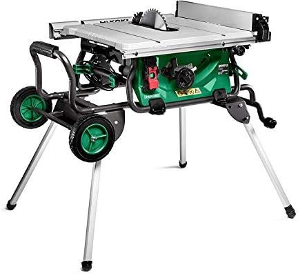41pQumZCdJL._AC_.jpg HiKOKI Scie circulaire sur table - 1500W, Ø 255mm, profondeur de coupe 79mm, démarrage progressif, extension de table, guide parallèle, support avec roulettes, pour une coupe précise et puissante – Image 1