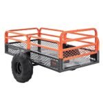 VEVOR Remorque à Benne Basculante Capacité de Charge 680 kg Remorque Utilitaire de Jardin Robuste avec Côtés Amovibles Chariot de Transport à Déversement 0,4 m³​ pour Tracteur, Tondeuse à Gazon, – Image 9
