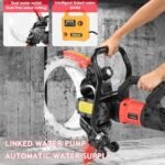 Scie à béton électrique,8980W/9500W Scie Annulaire Haute Fréquence,Machine de Découpe Murale,Profondeur de Coupe 300mm, Coupe sans Poussière, pour Couper Béton,Brique, Lame Diamant 410mm,9500W  Couleur : 8980w – Image 5