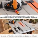 Evolution Power Tools R255TBLX+ Scie de Table avec Support (Nouvelle Génération de Rage 5-S) Lame de Coupe Multi-Matériaux Coupe Bois, Métal, Plastique, Biseau de 45˚, Angle d'onglet de +/- 60˚, 1800w – Image 9