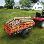 VEVOR Remorque à Benne Basculante Capacité de Charge 680 kg Remorque Utilitaire de Jardin Robuste avec Côtés Amovibles Chariot de Transport à Déversement 0,4 m³​ pour Tracteur, Tondeuse à Gazon, – Image 8