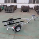 Remorque Galvanisée FRP300B de 3.0m, Matériau en Acier, pour Jet Ski, Bateau à Haie, en Caoutchouc, Remorque de Bateau de Yacht avec 2 Roues – Image 3