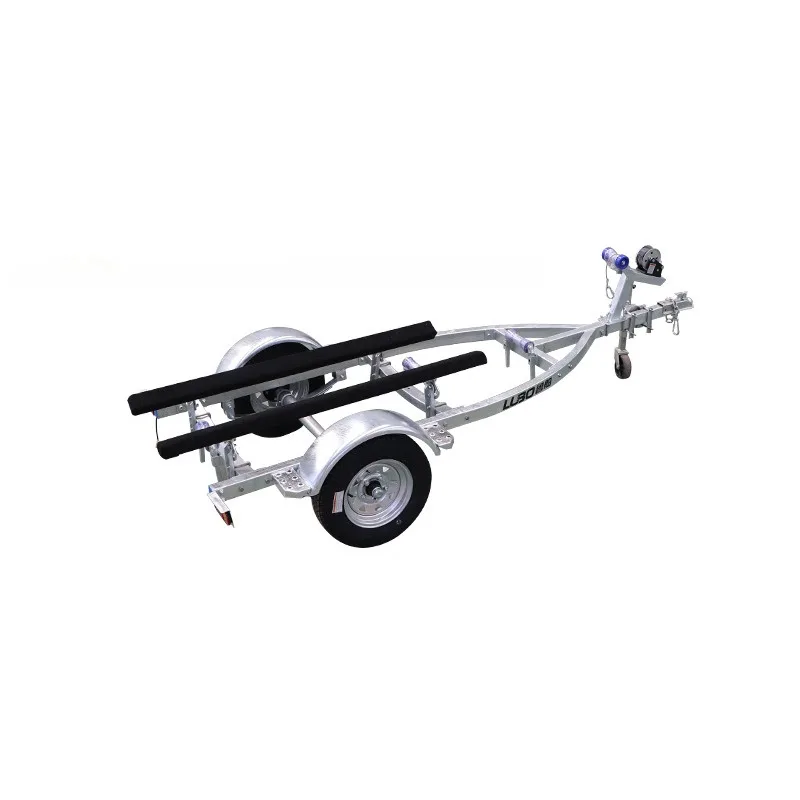 Sda305505e5df4be5942a29904491b9d8O.webp Remorque Galvanisée FRP300B de 3.0m, Matériau en Acier, pour Jet Ski, Bateau à Haie, en Caoutchouc, Remorque de Bateau de Yacht avec 2 Roues – Image 1