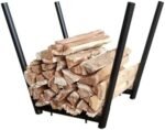 EYRMQWJPC Panier de Bois de Chauffage, Range-bûches en métal 55,9 x 25,4 62,7 cm – Image 4