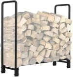 Range-bûches Support À Bois De Chauffage en Acier Stable