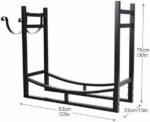 CMYCYDDPLY Range Buche en Fer, Porte Buche pour Cheminée – Image 3