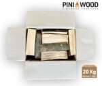 PINI Bois de chauffage en hêtre, prêt à l'emploi, 20 kg, environ 25 cm – Image 3