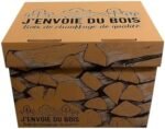 J'ENVOIE DU BOIS - Bois de Chauffage 30cm - Joli Carton de 25 litres - Bûches Extra sèches (étuvées) – Image 7