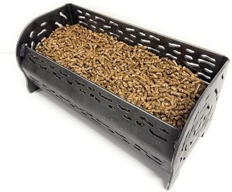 41ksrNOtrIL._AC_.jpg Panier à pellets/granulés bruleur pour cheminée/poele et exterieur – Image 1