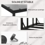 Outsunny Abri-bûches, range-bûche, charge maximale 2000 kg – Image 7