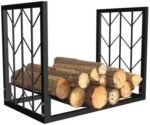 Iron Art Support pour bûches de bois de chauffage pour cheminées – Image 3