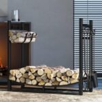 CMYCYDDPLY Range Buche en Fer, Porte Buche pour Cheminée – Image 2