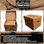 J'ENVOIE DU BOIS - Bois de Chauffage 30cm - Joli Carton de 25 litres - Bûches Extra sèches (étuvées) – Image 2