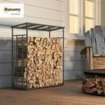 Outsunny Abri-bûches, range-bûche, charge maximale 2000 kg – Image 2