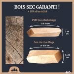 1,5 stères de Bois de Chauffage coupé/Fendu en 30 cm Box de 1,05m3 Bois Sec – Image 2