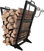 FHSLKXIM Range-Bûches D'Intérieur en Métal Robuste pour Le Stockage du Bois De Chauffage