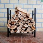 EYRMQWJPC Panier de Bois de Chauffage, Range-bûches en métal 55,9 x 25,4 62,7 cm – Image 2