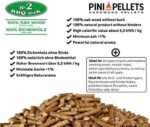 PINI Granulés de barbecue 15 kg, granulés de bois 100 % chêne – Image 2