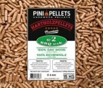 PINI Granulés de barbecue 15 kg, granulés de bois 100 % chêne