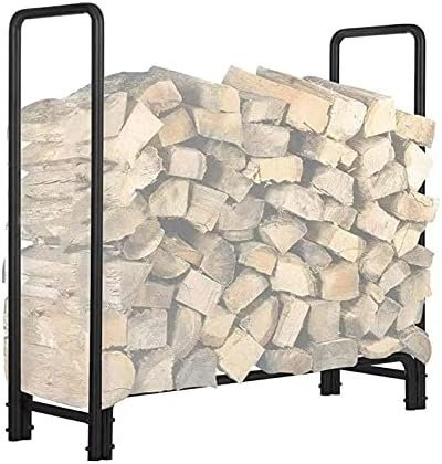 Range-bûches Support À Bois De Chauffage en Acier Stable