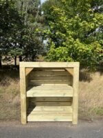 Magasin de bûches de séquoia suédois haut de gamme, rangement de jardin – Image 7