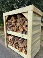 Magasin de bûches de séquoia suédois haut de gamme, rangement de jardin – Image 3